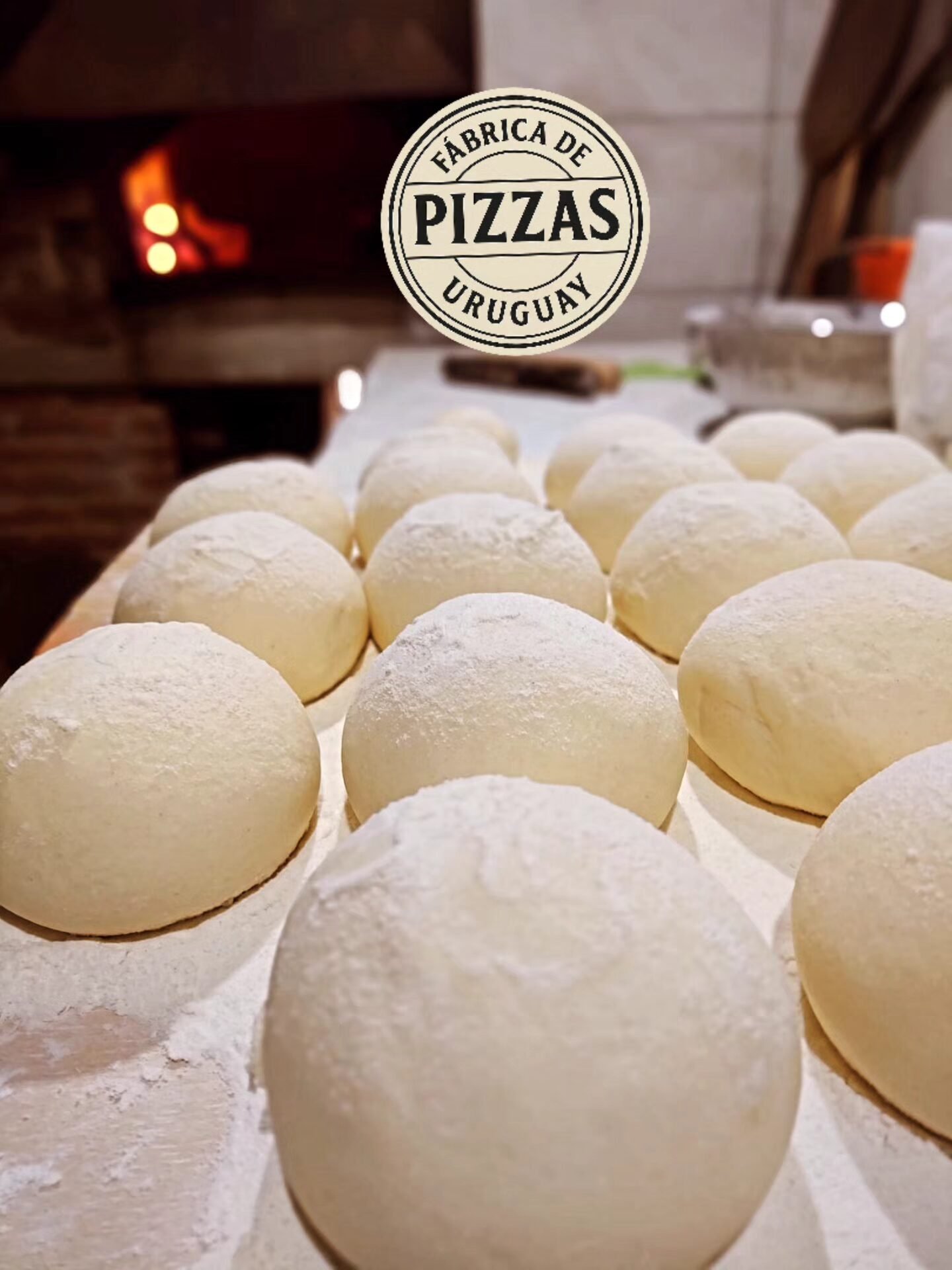 Pizzeta prepizzas – fábrica de pizzas – elaborada en horno a leña (Uruguay)